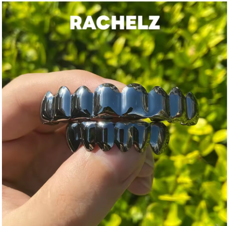 Streetwear Brand Hats - Hip-Hop 8/6 Schwarze Zahn-Grillz Punk Oben-Unten