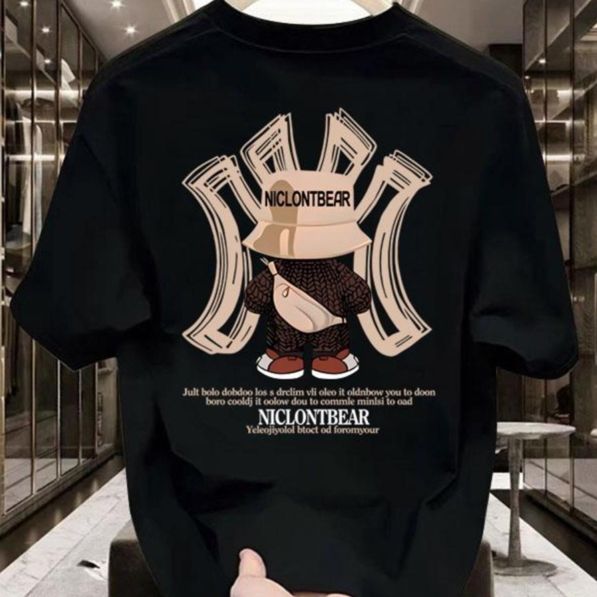 Streetwear Brand Jersey - 2026 Baumwoll-Herren-T-Shirt mit luxuriösem Marken-Buchstabendruck, Kurzarm-T-Shirt,