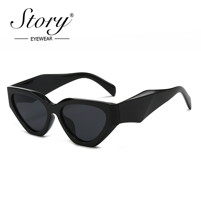 STORY Trendige Große Cat-Eye-S – Streetwear Brand Red Bewertung und Preis